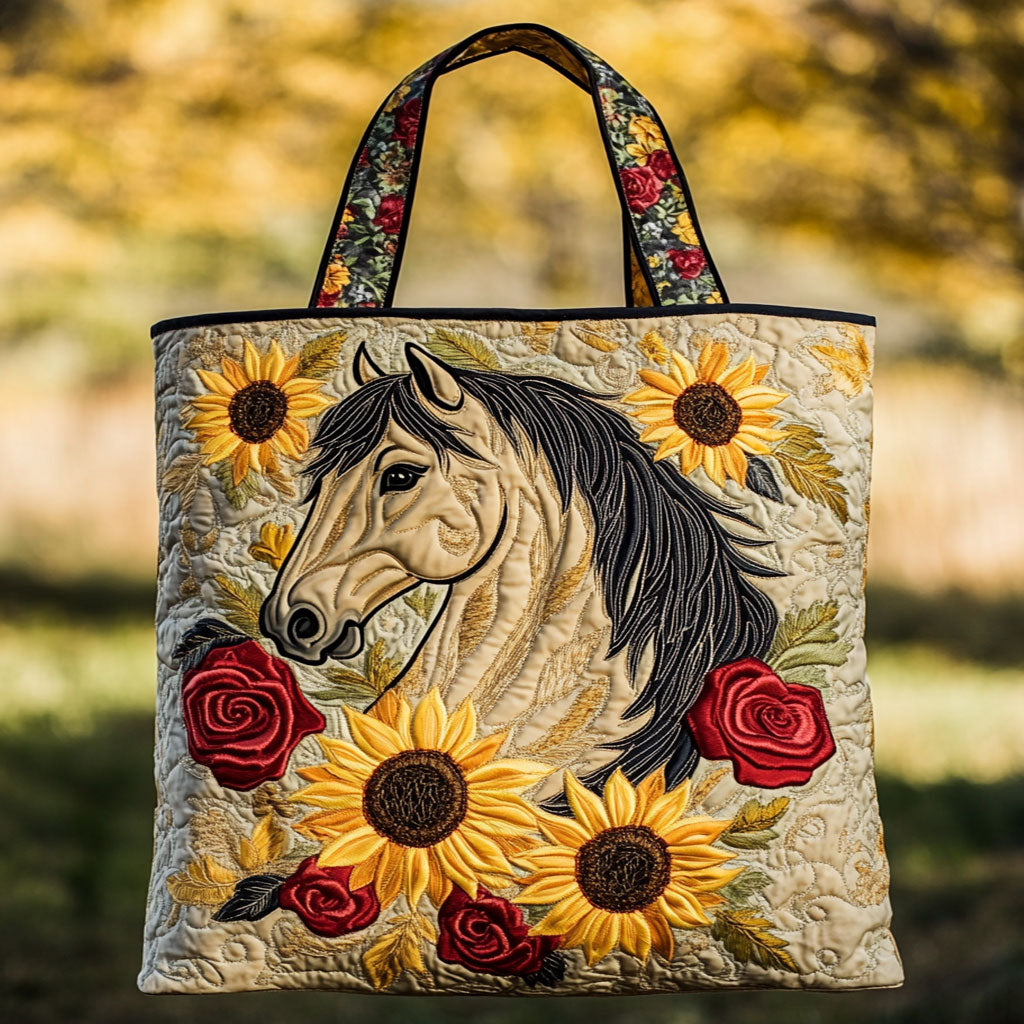 Wild Horse Gequilte Tote Bag