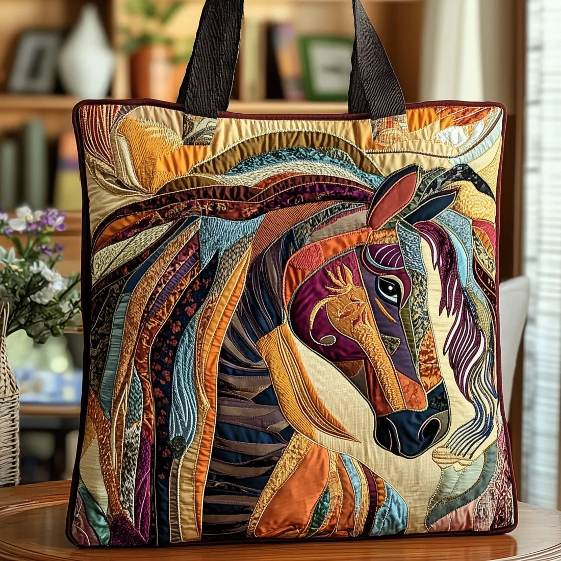 Ambachtelijke Tas - Multicolore Mozaïek Paard