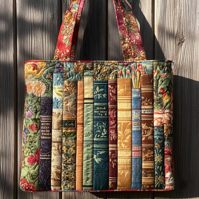 Bloemenboeken Gequilt Tote Bag