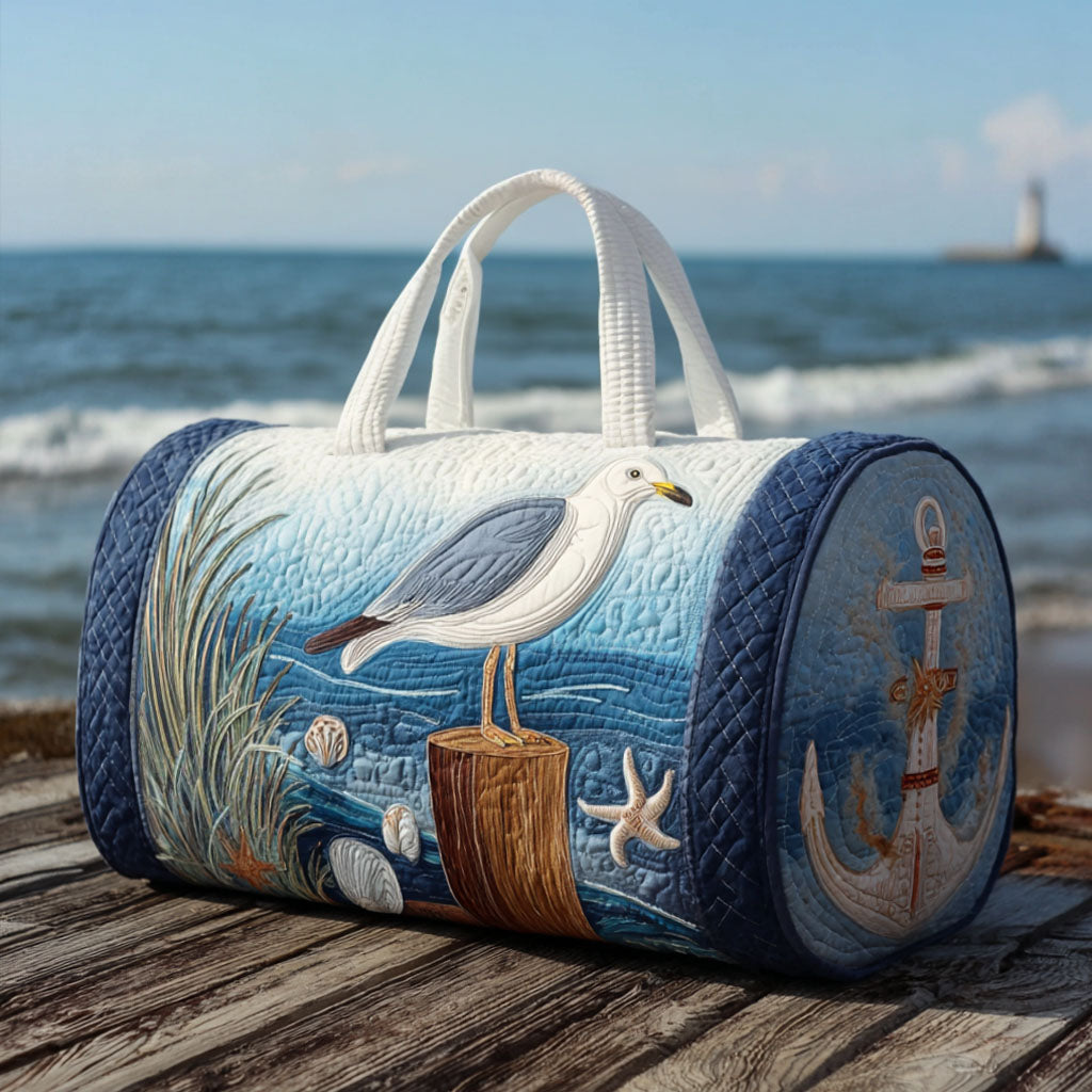 Coastal Gull Gequilted Duffle Bag