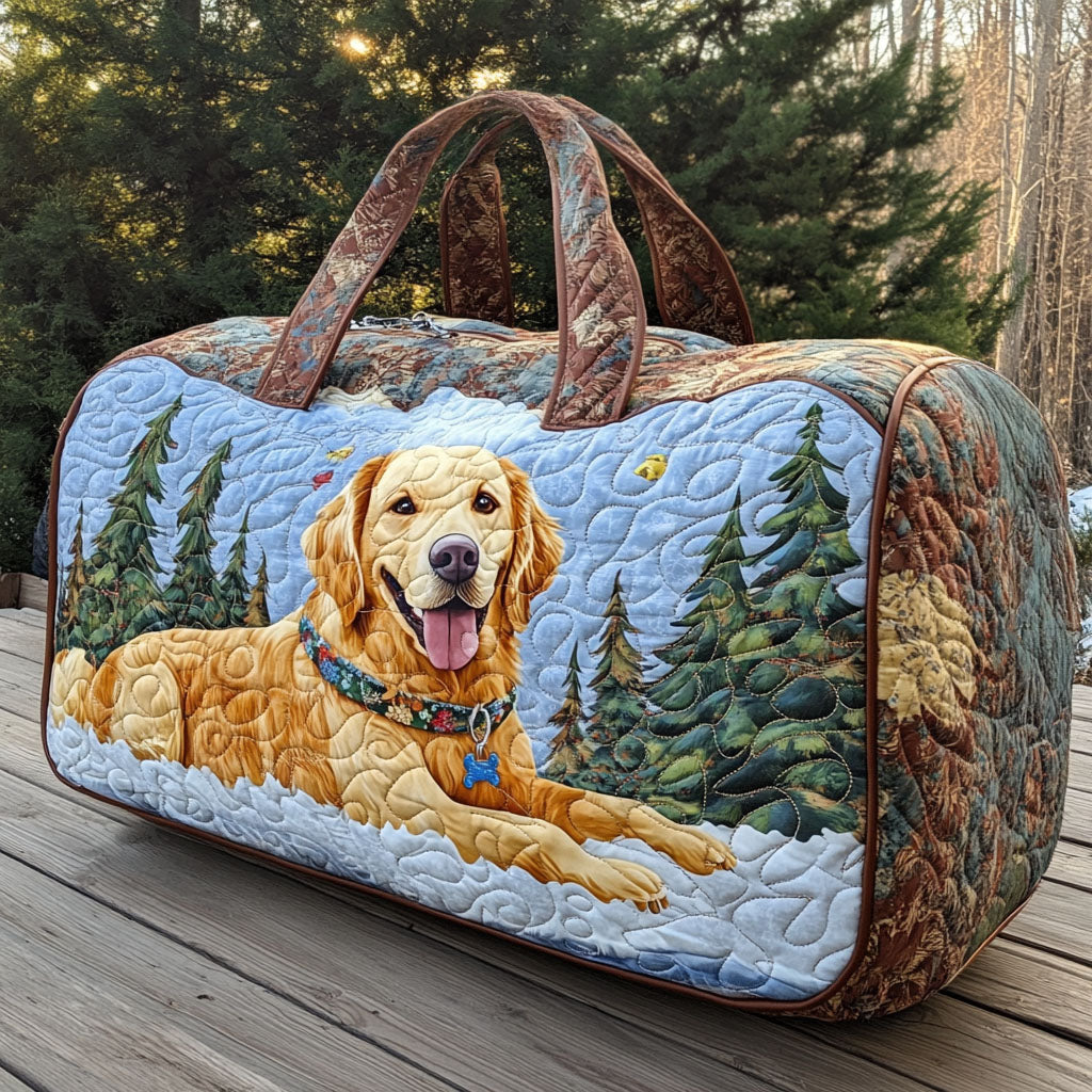 Gouden Metgezellen Gequilte Duffle Bag