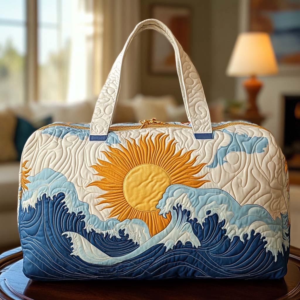 Gouden Horizon Gequilt Duffle Bag