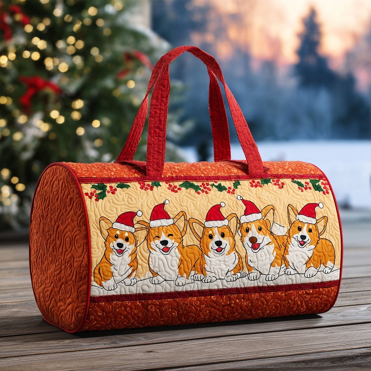 Gouden Pootjes Glow Gequilt Duffle Bag