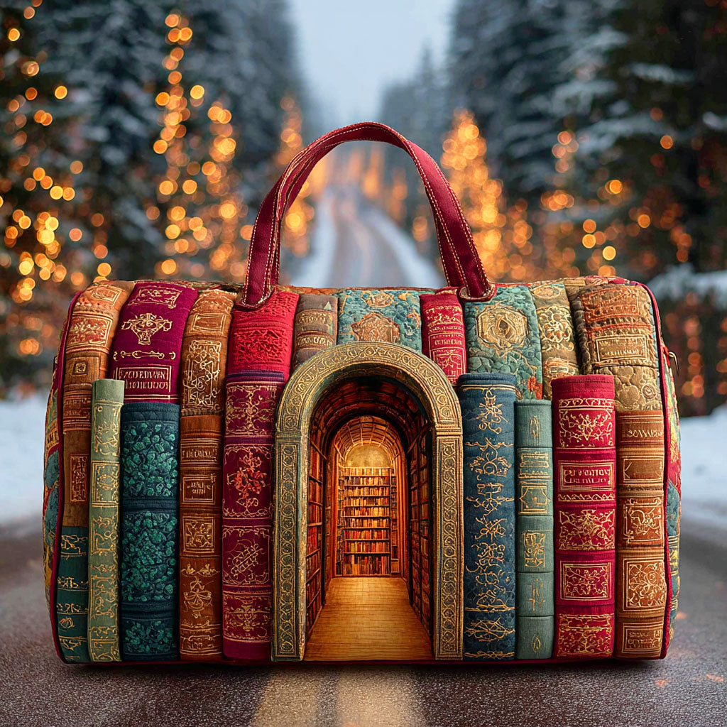 Verborgen Bibliotheek Gequilte Duffle Bag