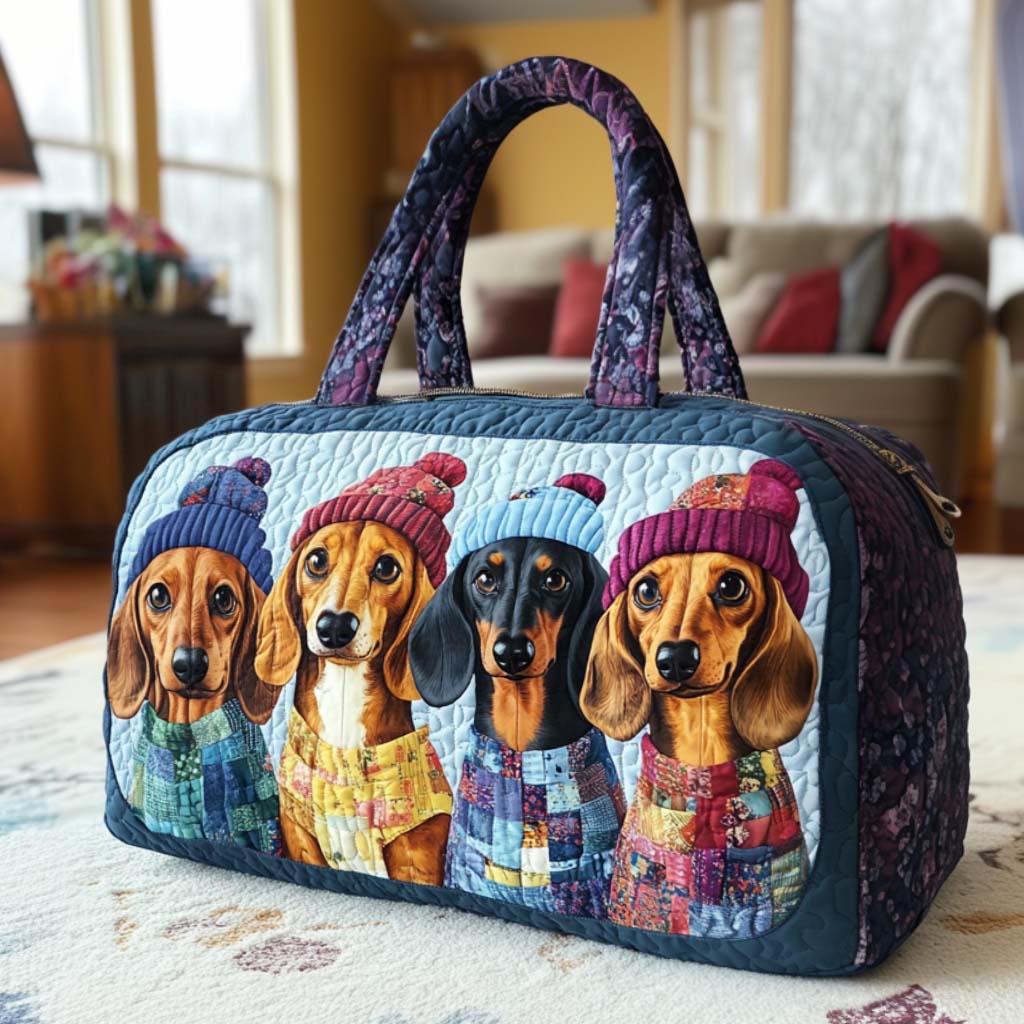 Vakantie Kwartet Gequilt Duffle Tas