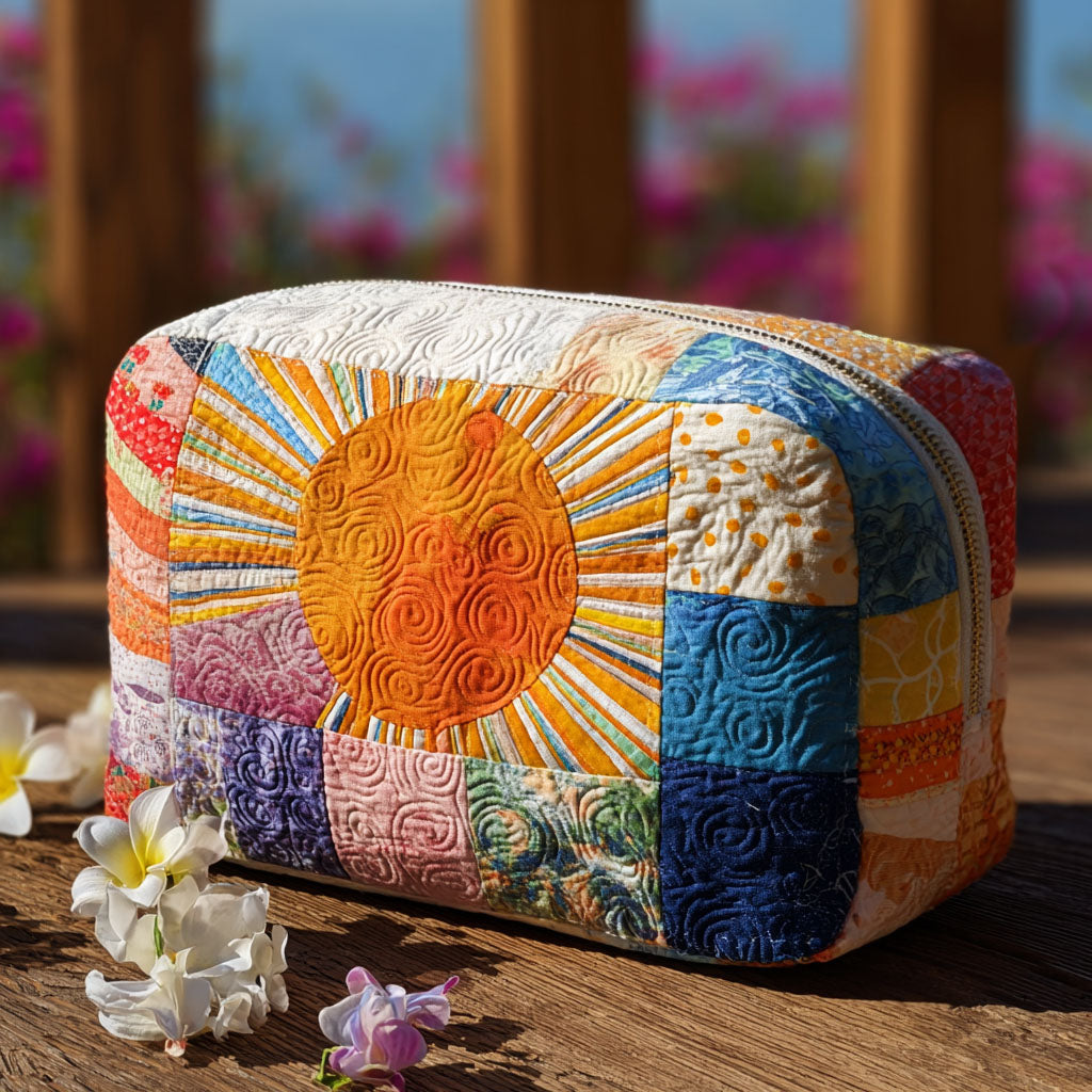 Lui Zonnebloem Gequilt Make-up Tas