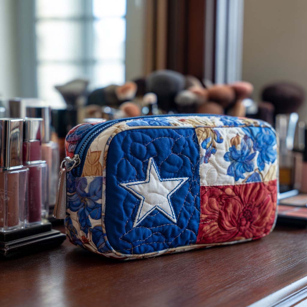 Lone Star Gequilt Make-up Tas