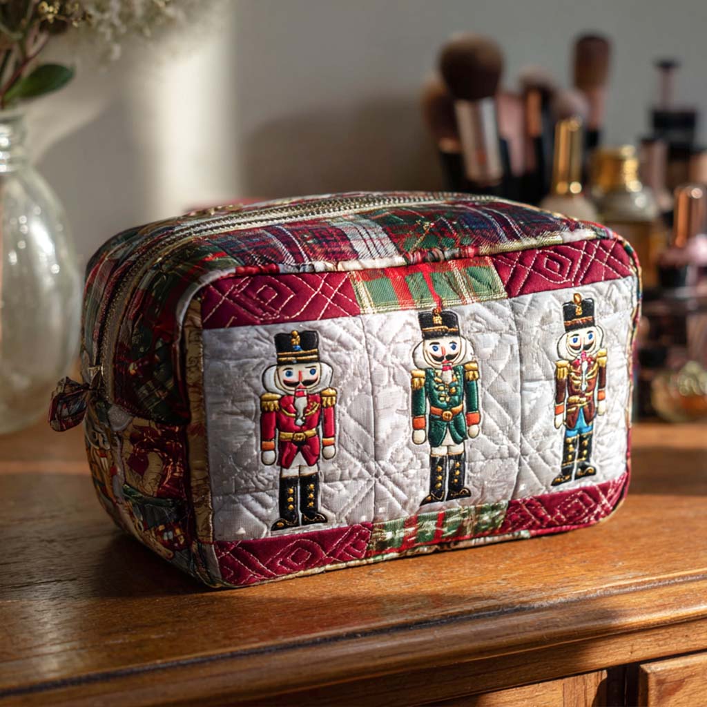 Vrolijke Notenkraker Gequilt Make-up Tas