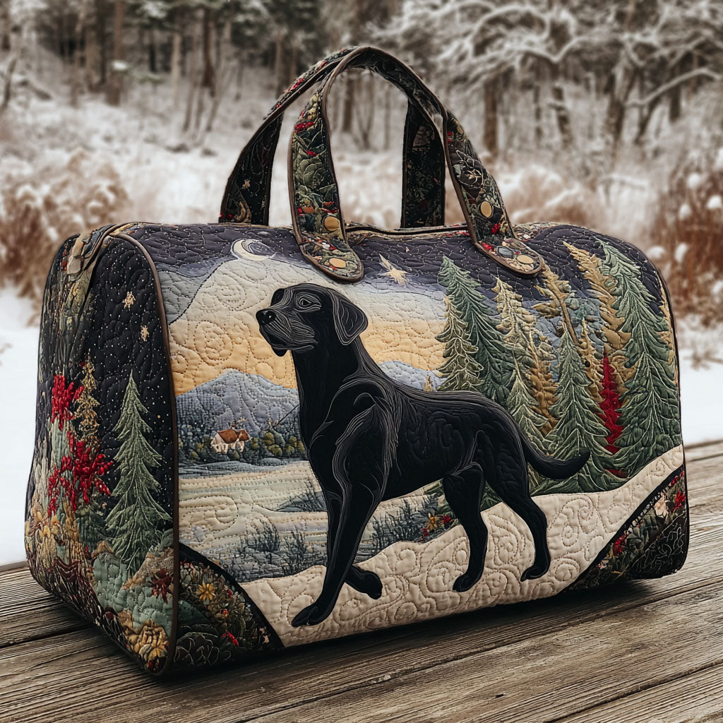 Midnight Snow Gequilte Duffle Bag