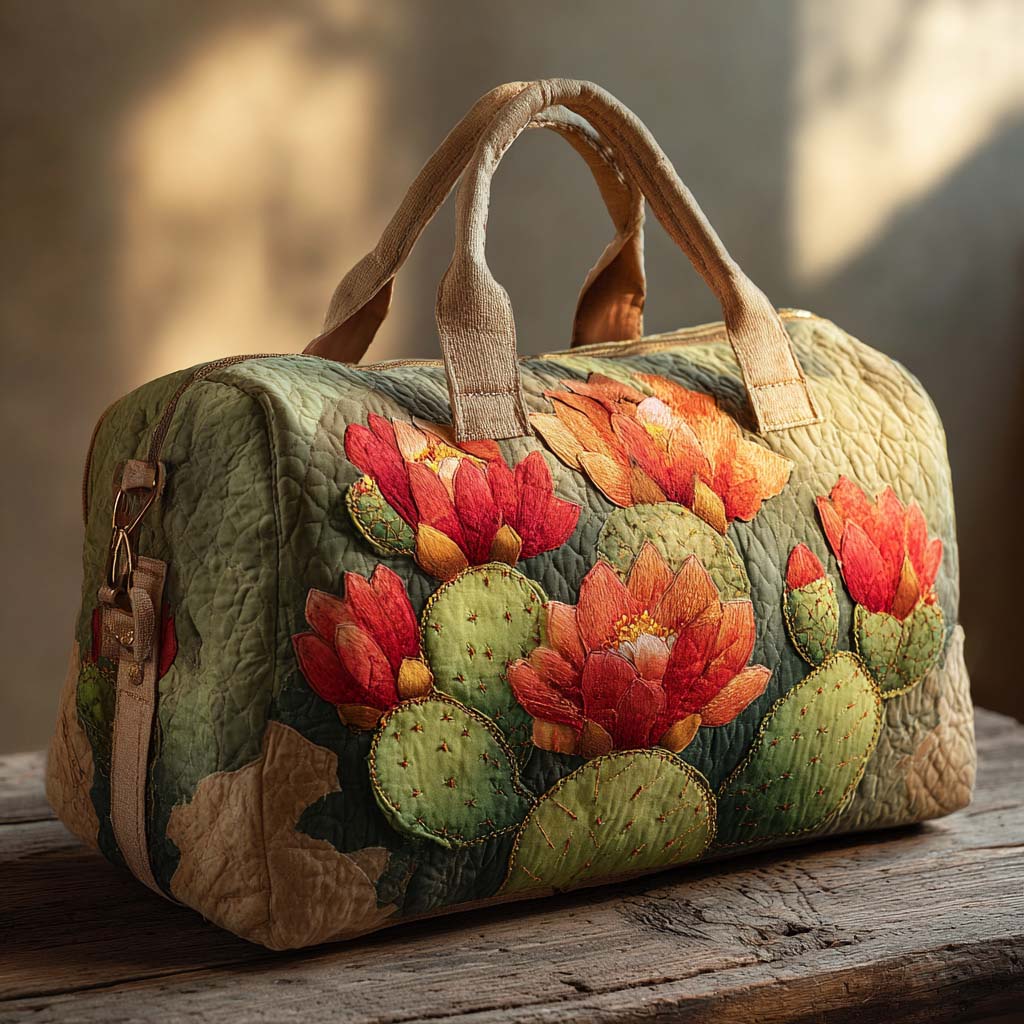 Prickly Bloom Gequilted Duffle Bag