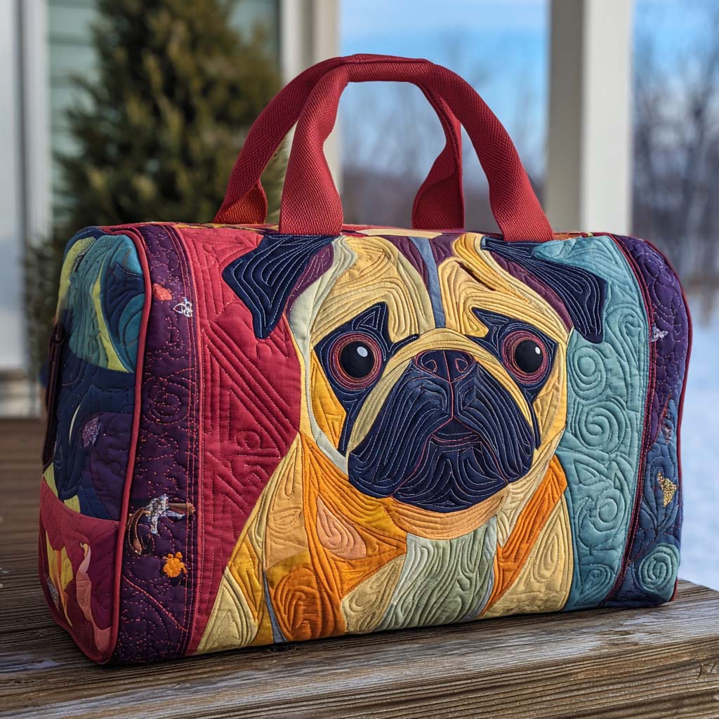 Puglet Charm Gequilted Duffle Bag