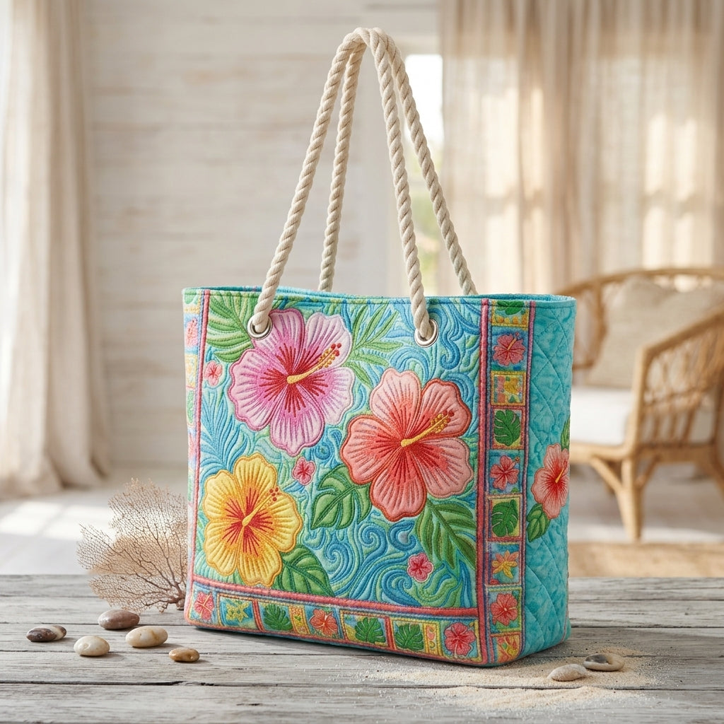 Strandtas - Tropische Bloem