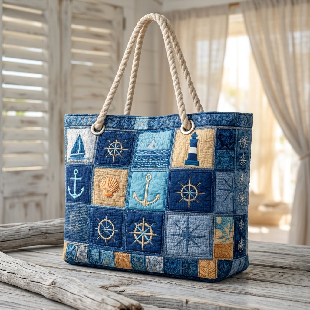 Strandtas - Nautisch Blauw