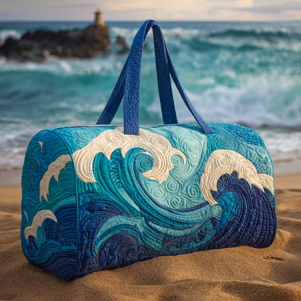 Rising Wave Gequilted Duffle Bag