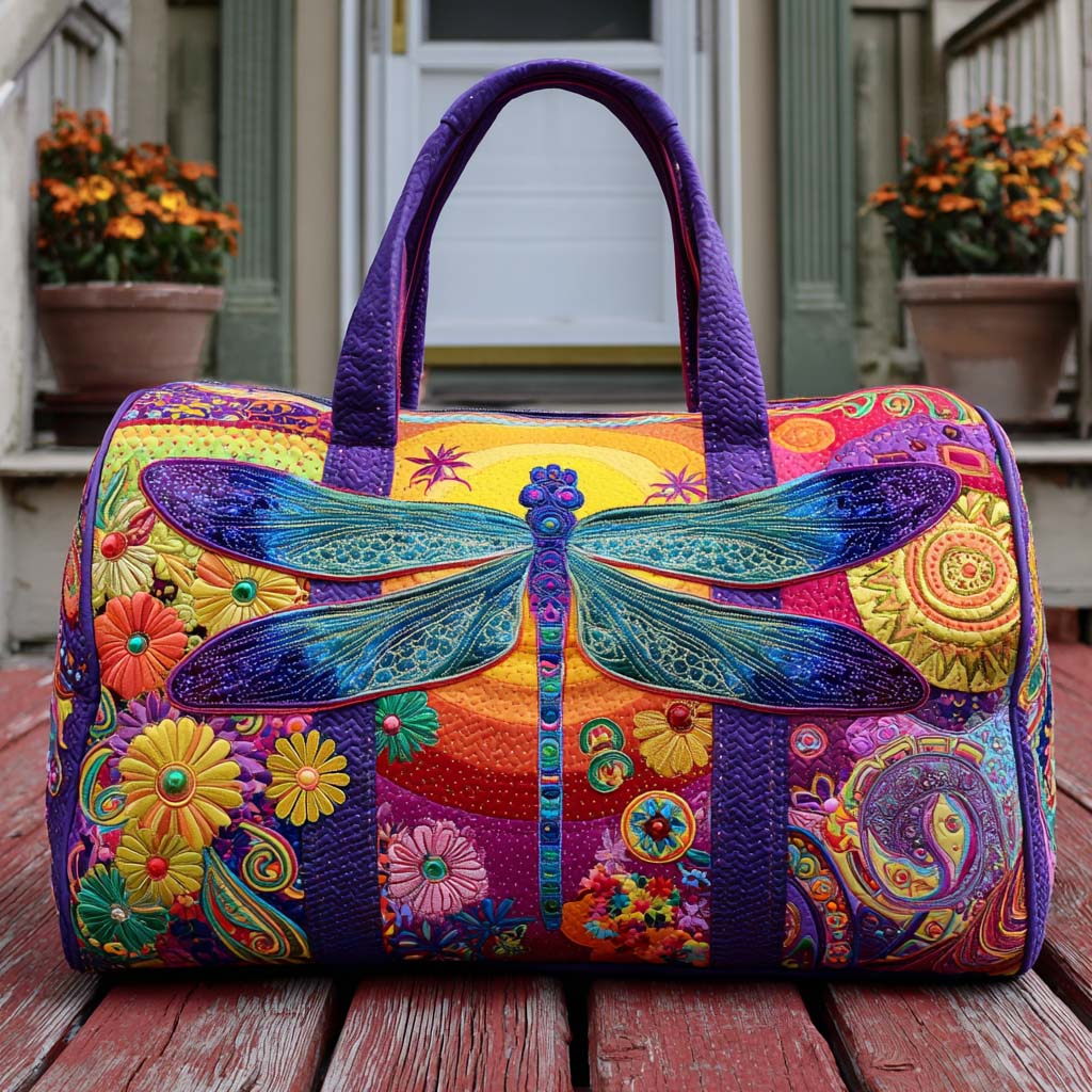 Zijdeachtige Luchten Gequilt Duffle Bag