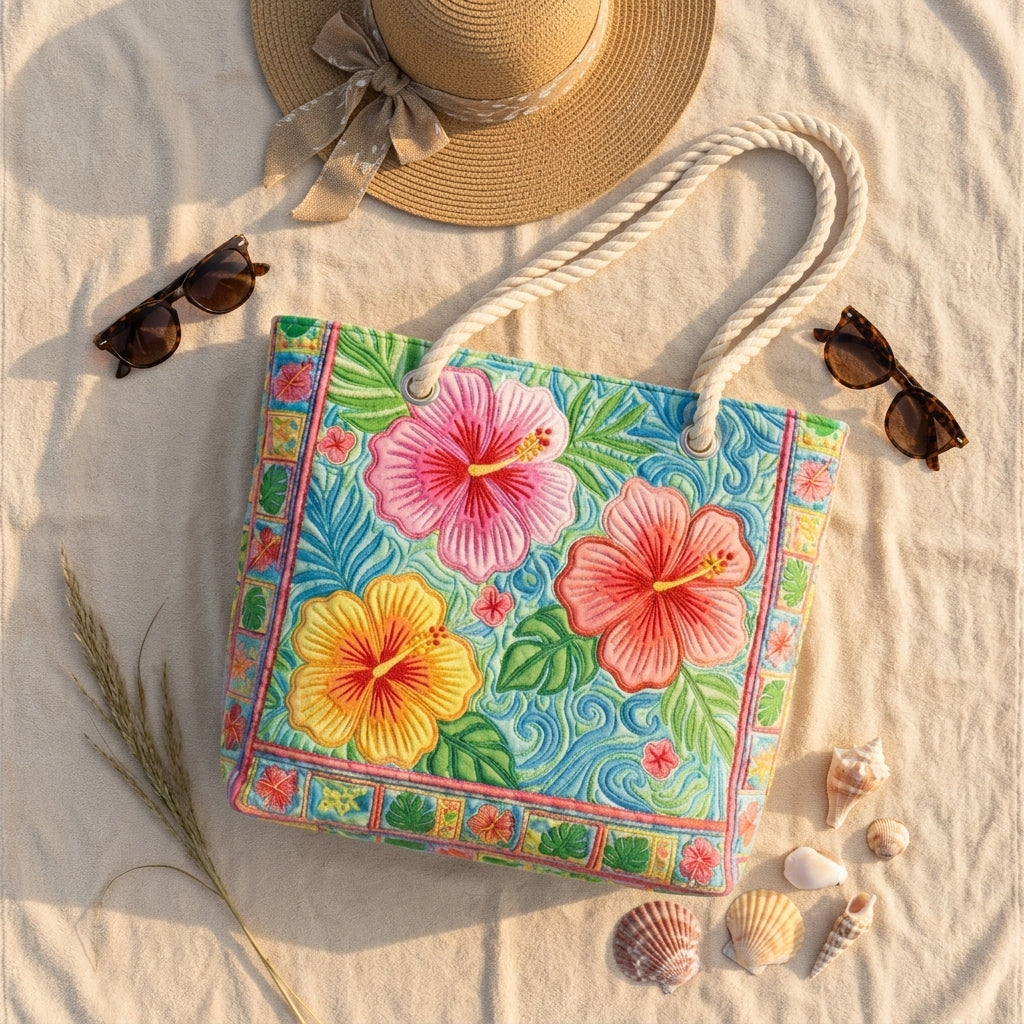 Strandtas - Tropische Bloem