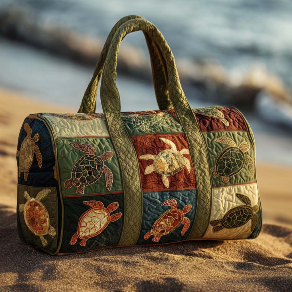 Vintage Zwem Gequilt Duffle Bag