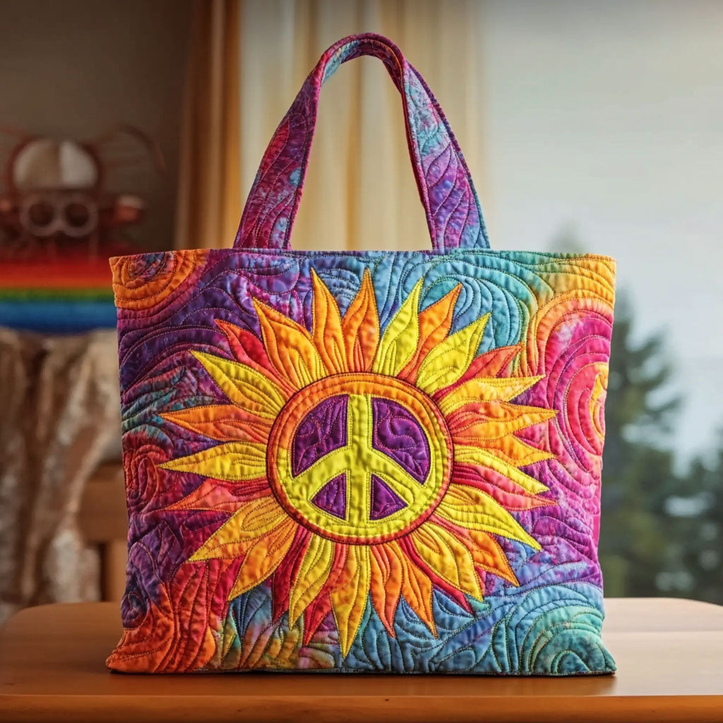 Zonovergoten Zonnebloem Gequilt Tote Bag