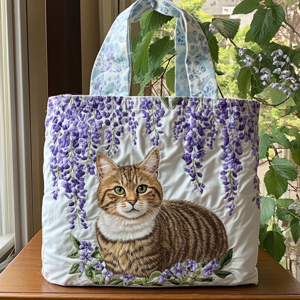Lavendel Snorren Gequilt Tote Bag