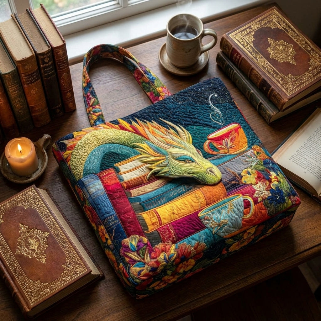 Artisan Tas - Draaklezer met Boeken en Mokken