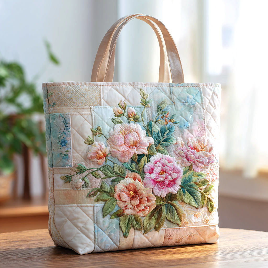 Bloemen Bloem Quilted Tote Bag