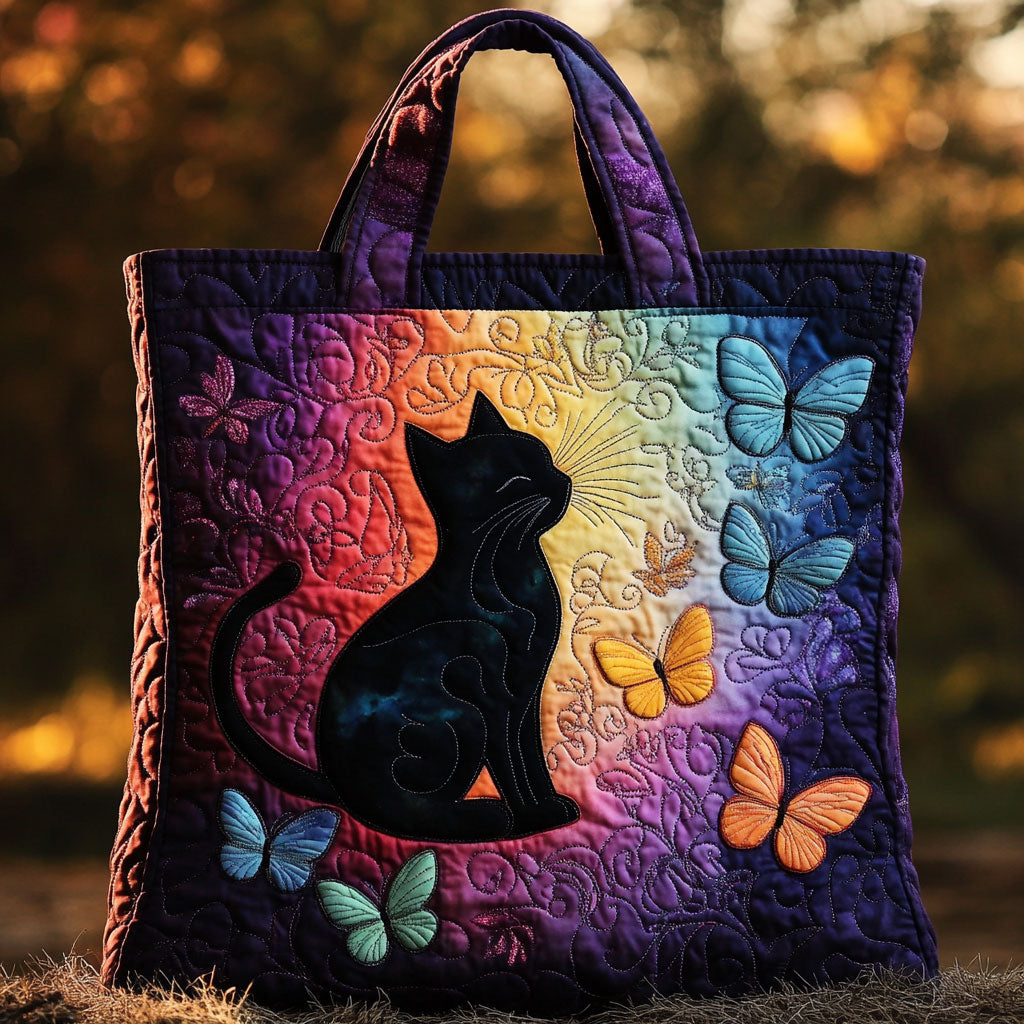 Zachte Kat Gequilt Tote Bag