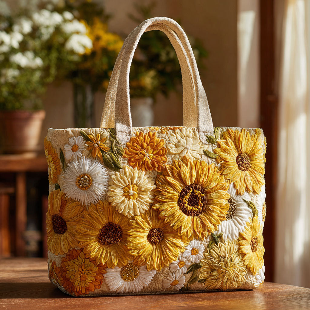 Zonnige Tuin Gequilt Tote Bag
