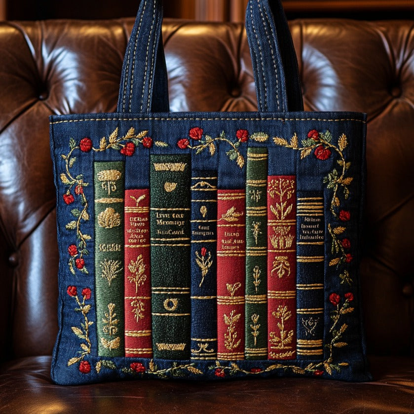 Boekenliefhebbers Gequilt Tote Bag