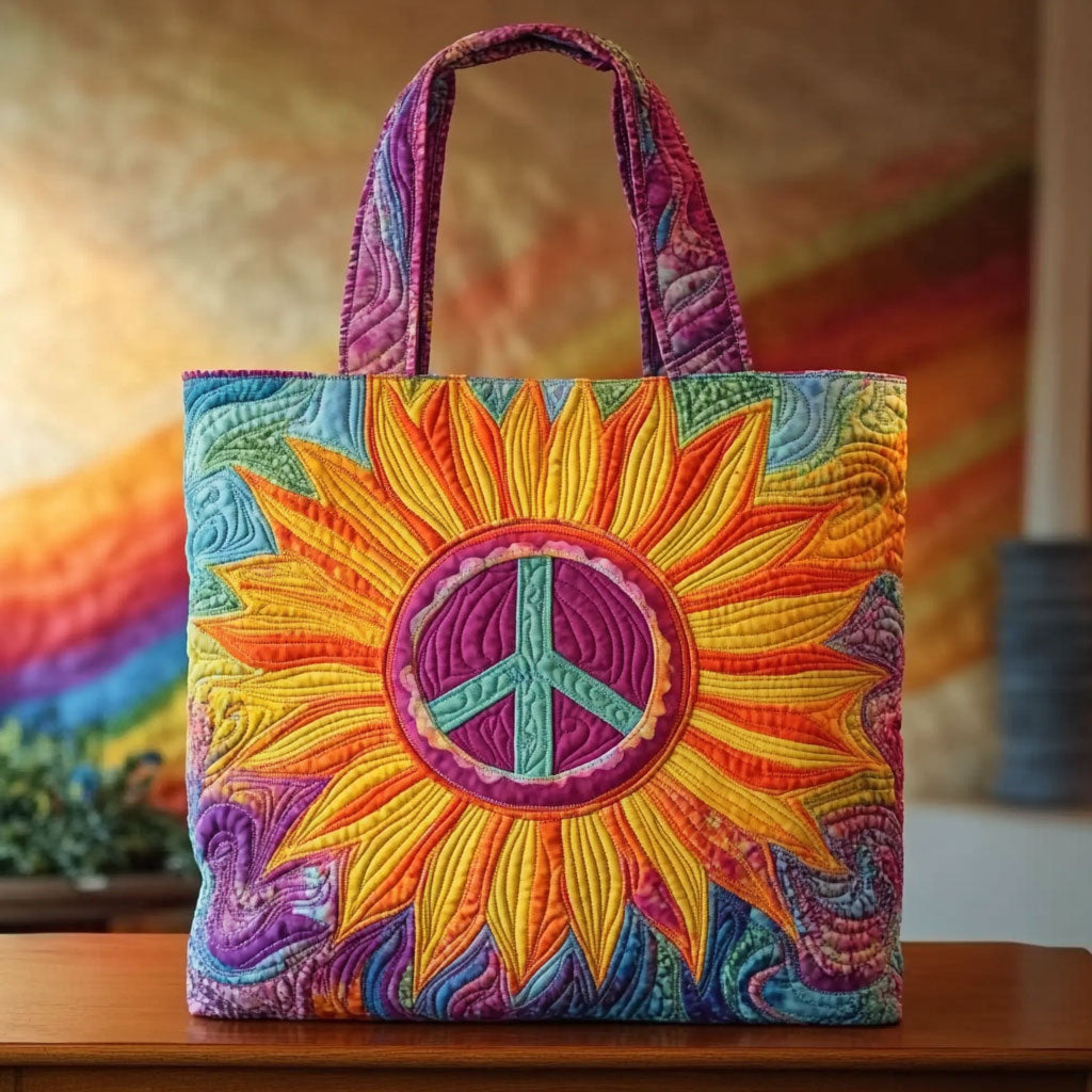 Gratis Ziel Zonnebloem Gequilt Tote Bag