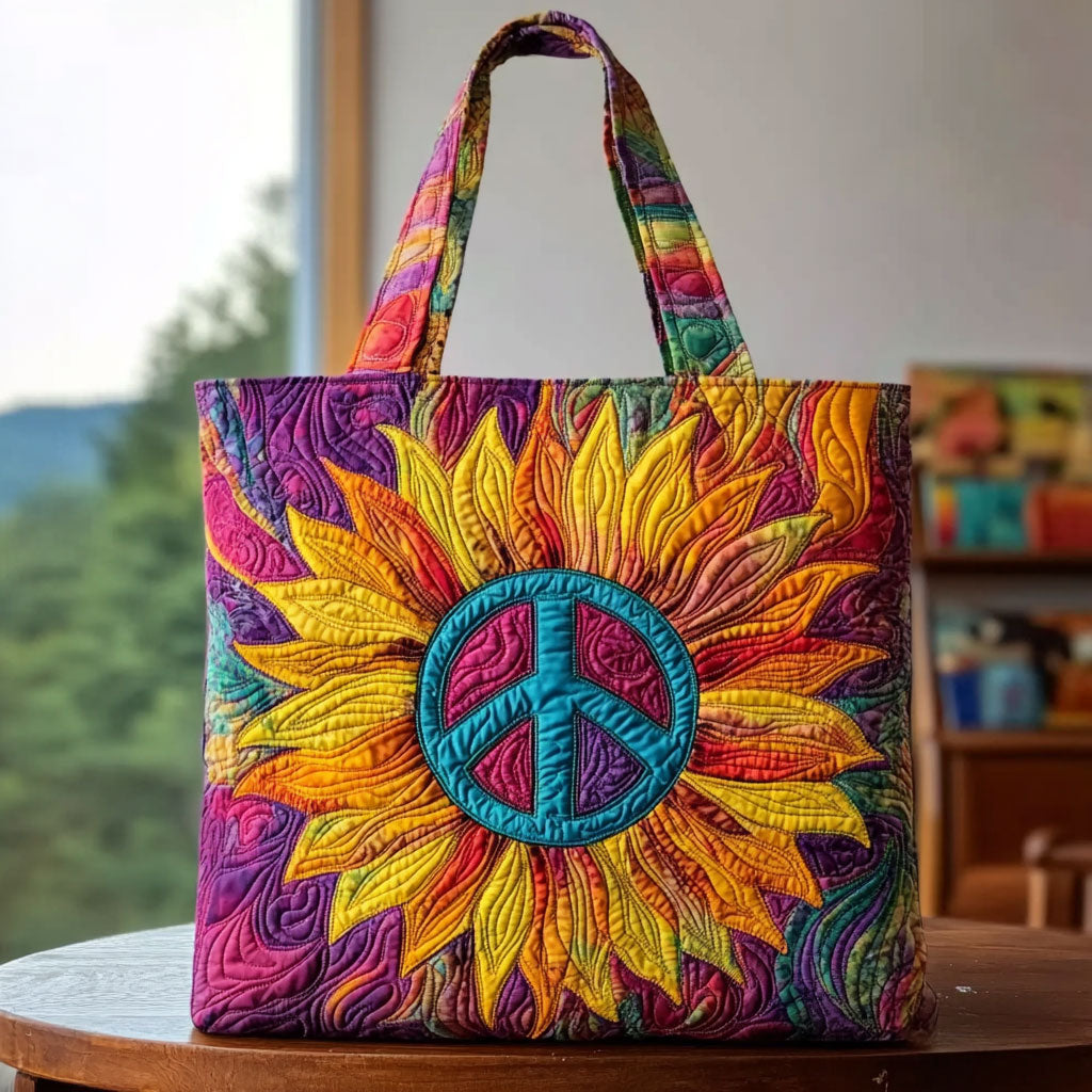 Gratis Spirit Zonnebloem Gequilt Tote Bag