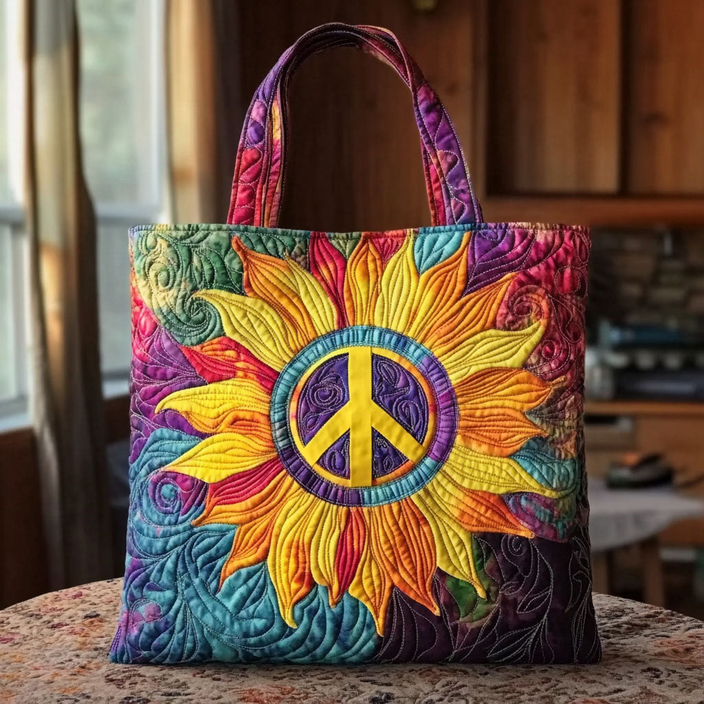 Heldere Geest Zonnebloem Gequilt Tote Bag