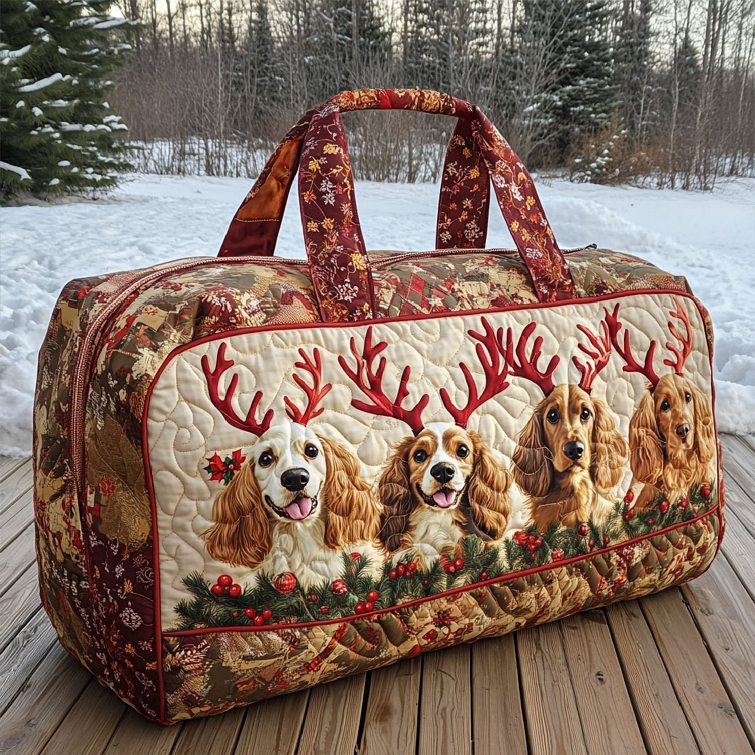 Geliefde Spaniel Gequilt Duffle Bag