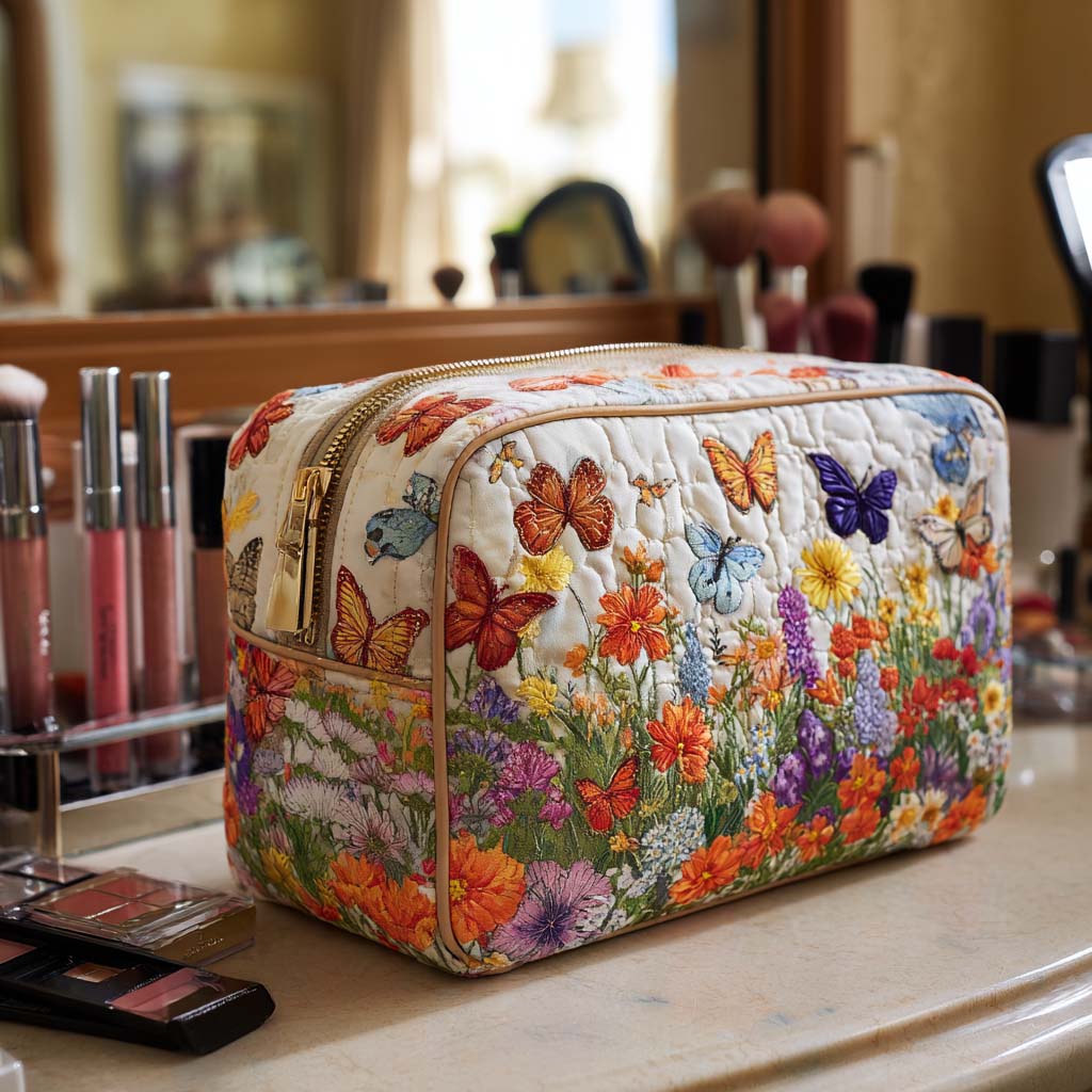 Bloom Garden Gequilt Make-up Tas