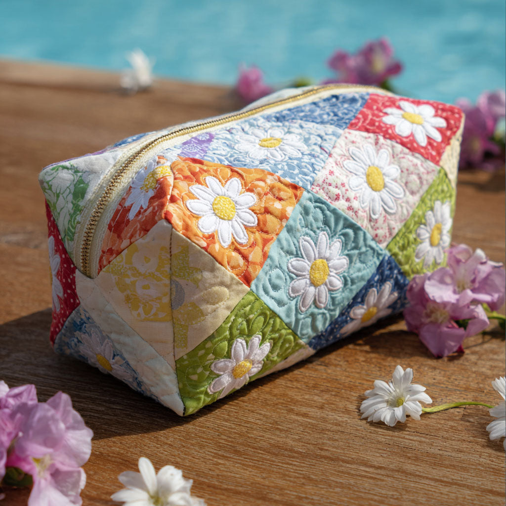 Bloomy Charm Gequilted Make-up Tas