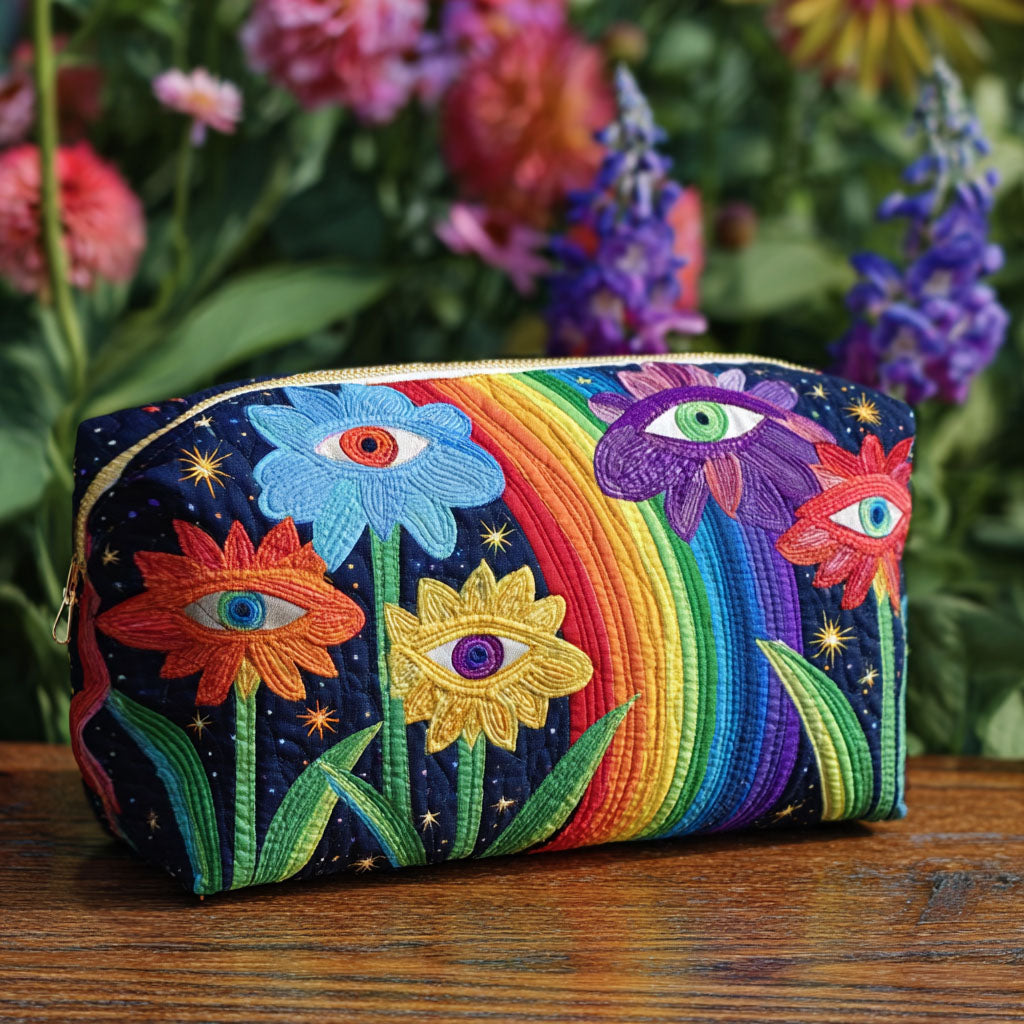 Boho Schimmel Gequilt Make-up Tas