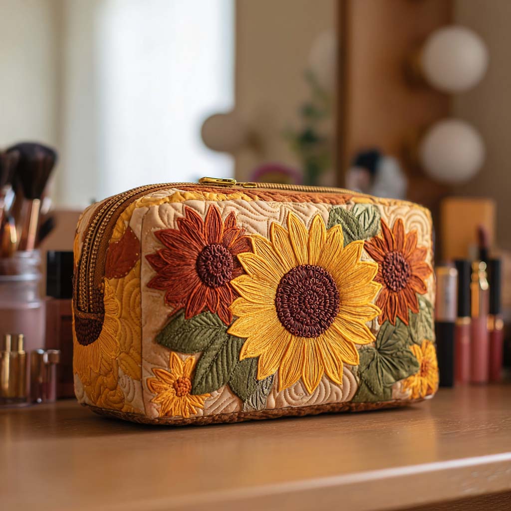 Vrolijke Charm Gequilt Make-up Tas