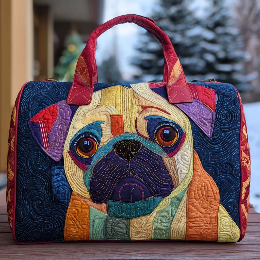 Dikzakige Wangen Gequilt Duffle Tas
