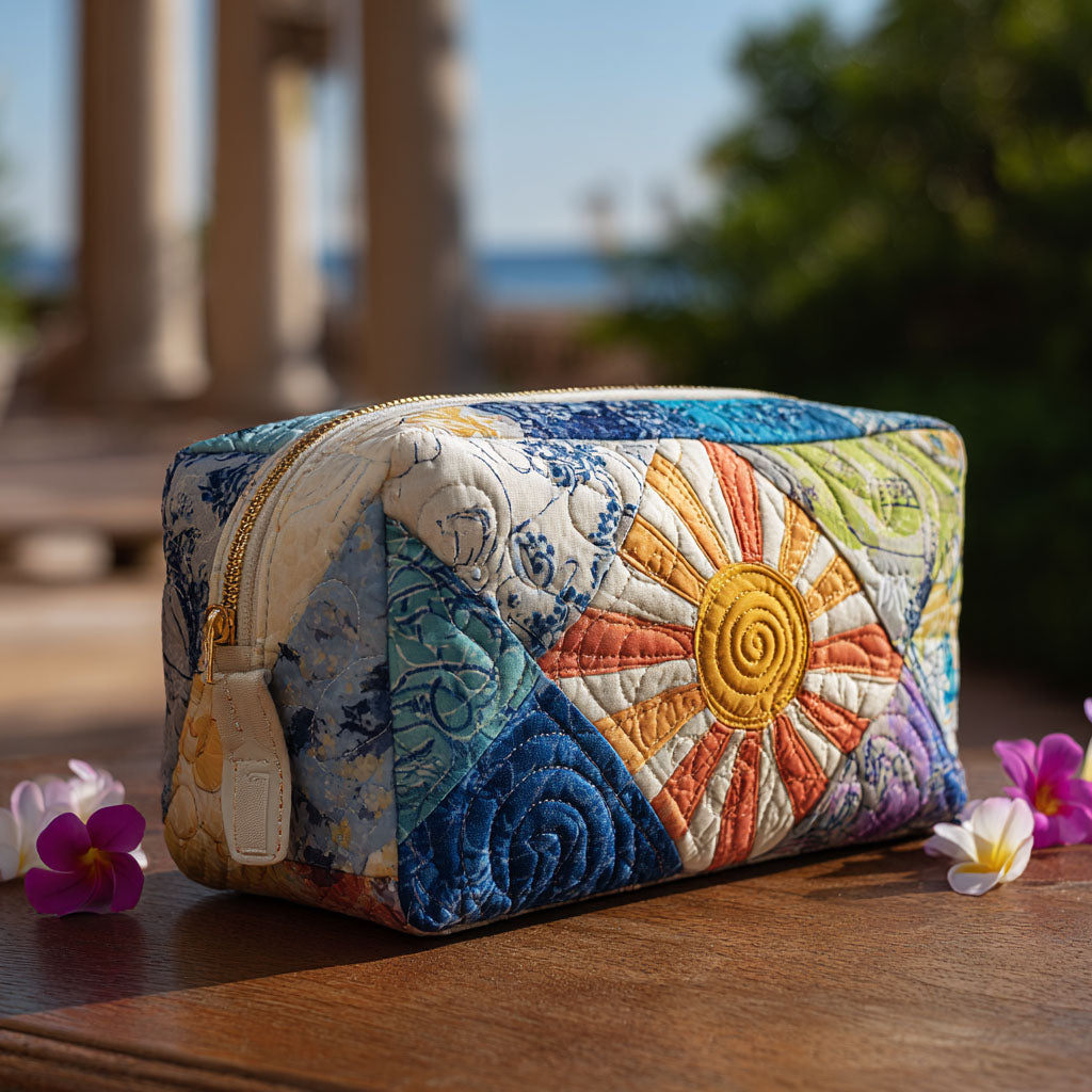 Aarde Spirit Gequilt Make-up Tas