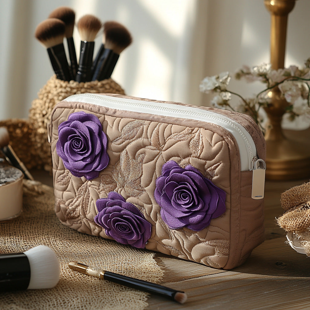 Betoverde Rozen Gequilt Make-up Tas