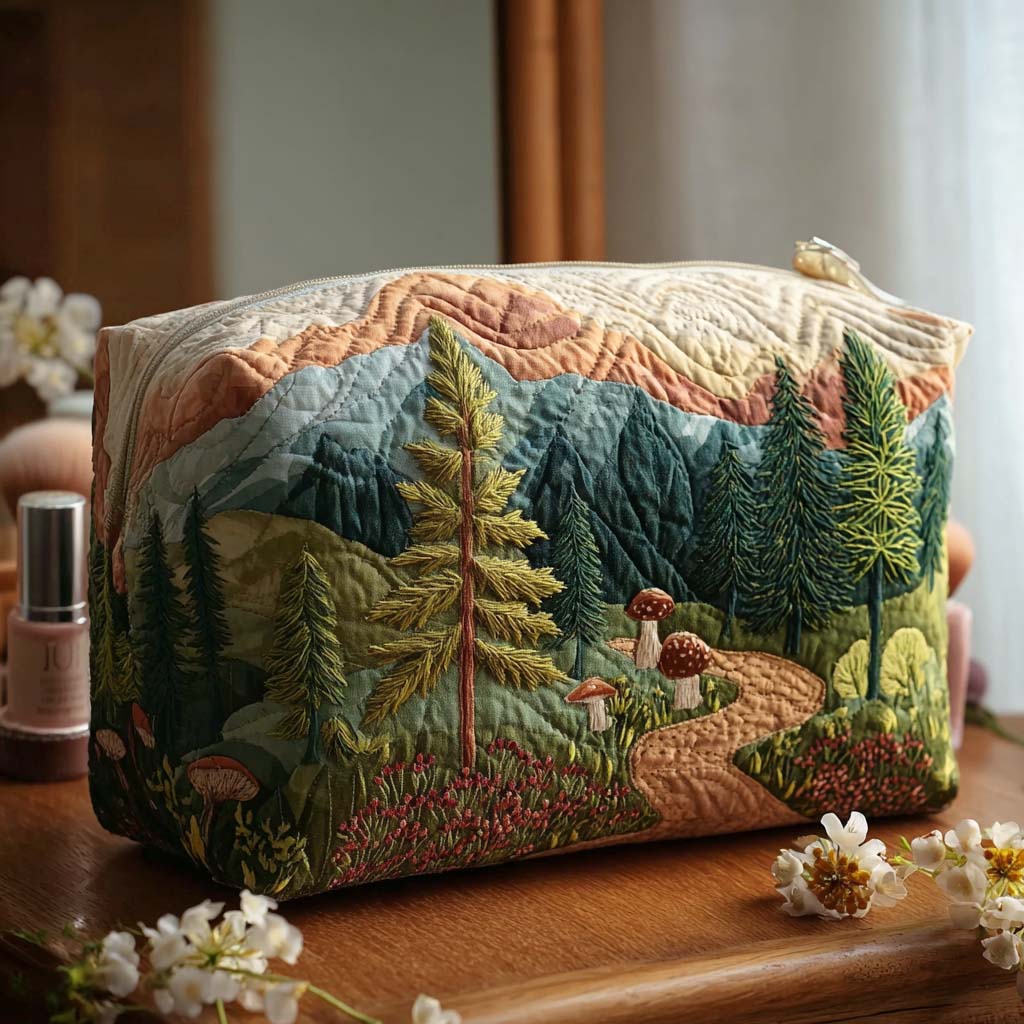 Eternal Forest Gequilt Make-up Tas