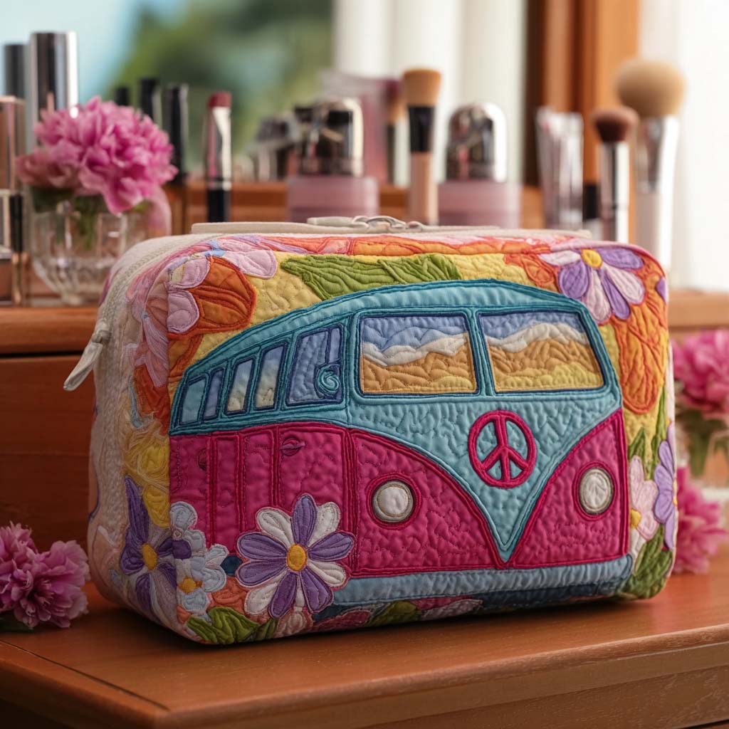 Floral Freedom Van Gequilted Make-up Tas
