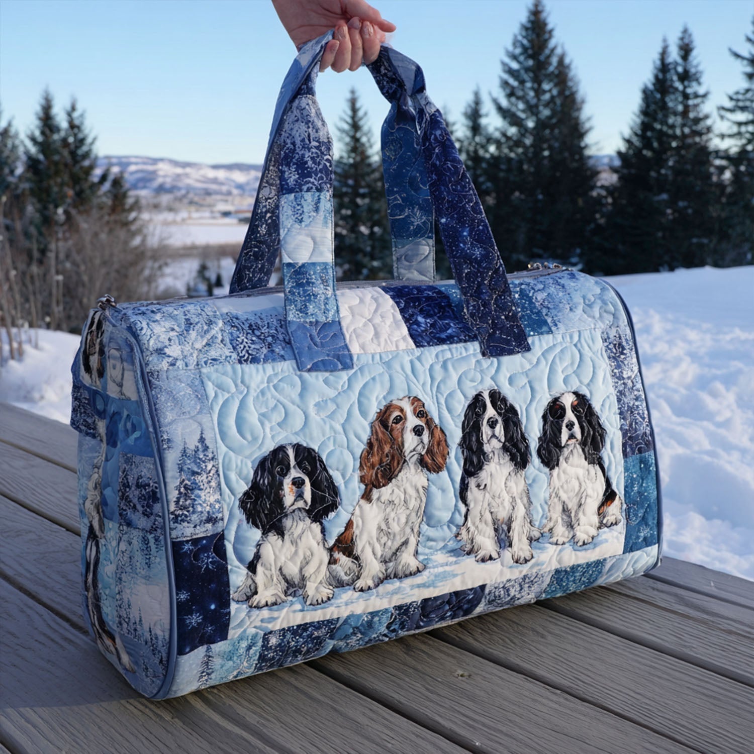 Voor altijd Vriend Gequilte Duffle Bag