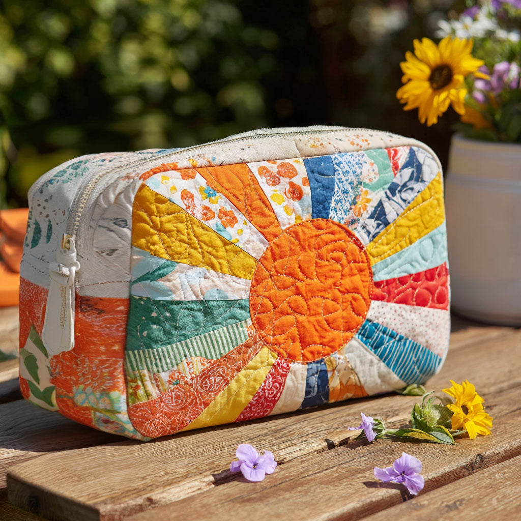 Gouden Ray Gequilt Make-up Tas