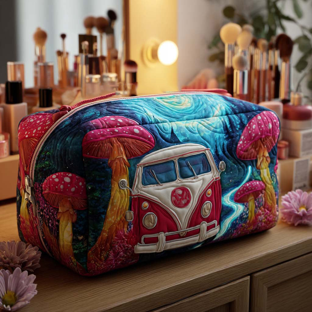 Magische Paddenstoel Rit Gequilt Make-up Tas