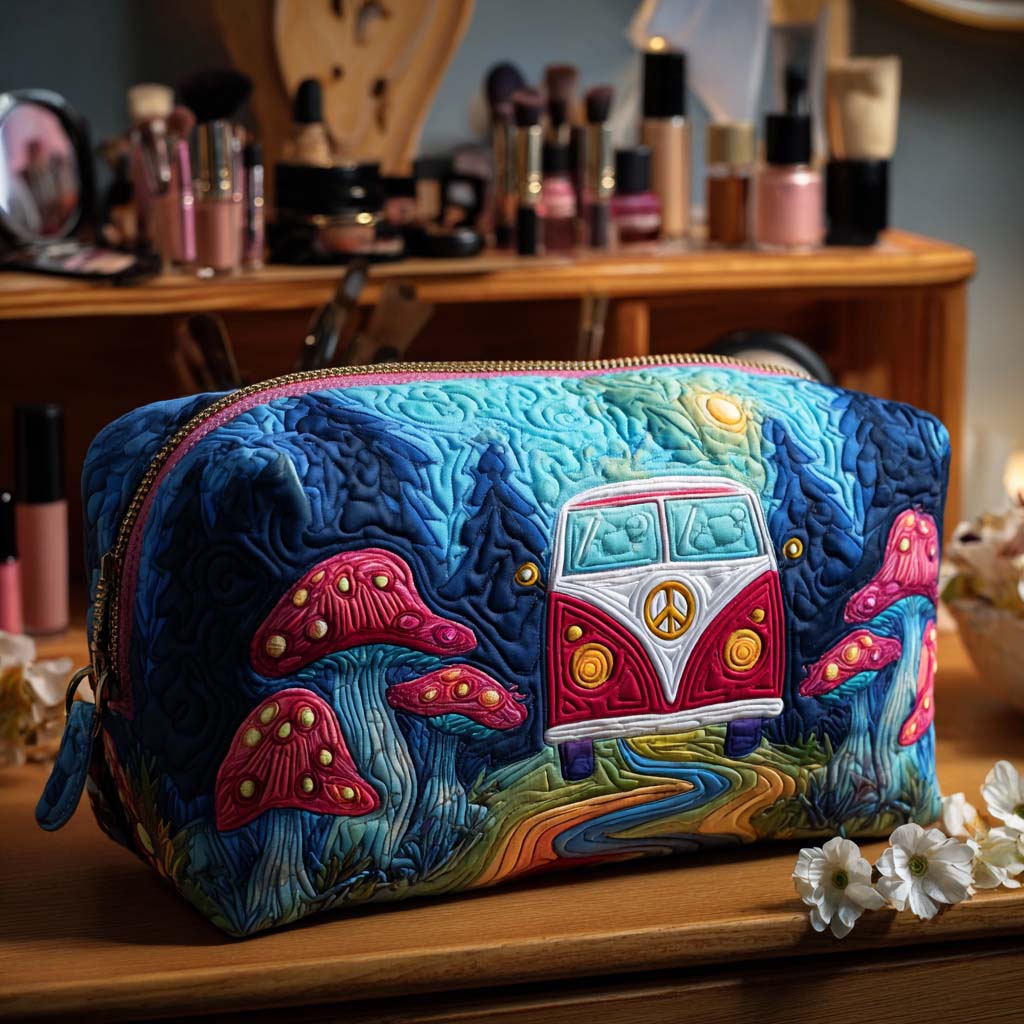 Maanschijn Wandelen Van Gequilt Make-up Tas