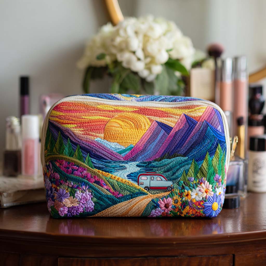 Natures Journey Ride Gequilted Make-up Tas