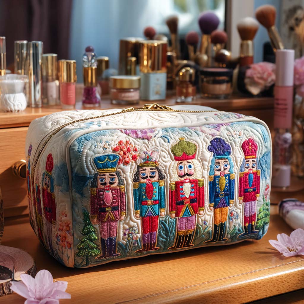Notenkraker Schatkist Gequilt Make-up Tas