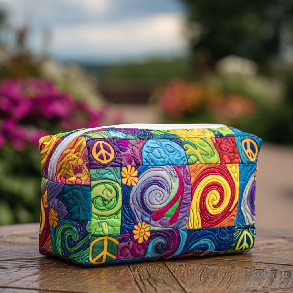 Vredige Vibe Gequilt Make-up Tas