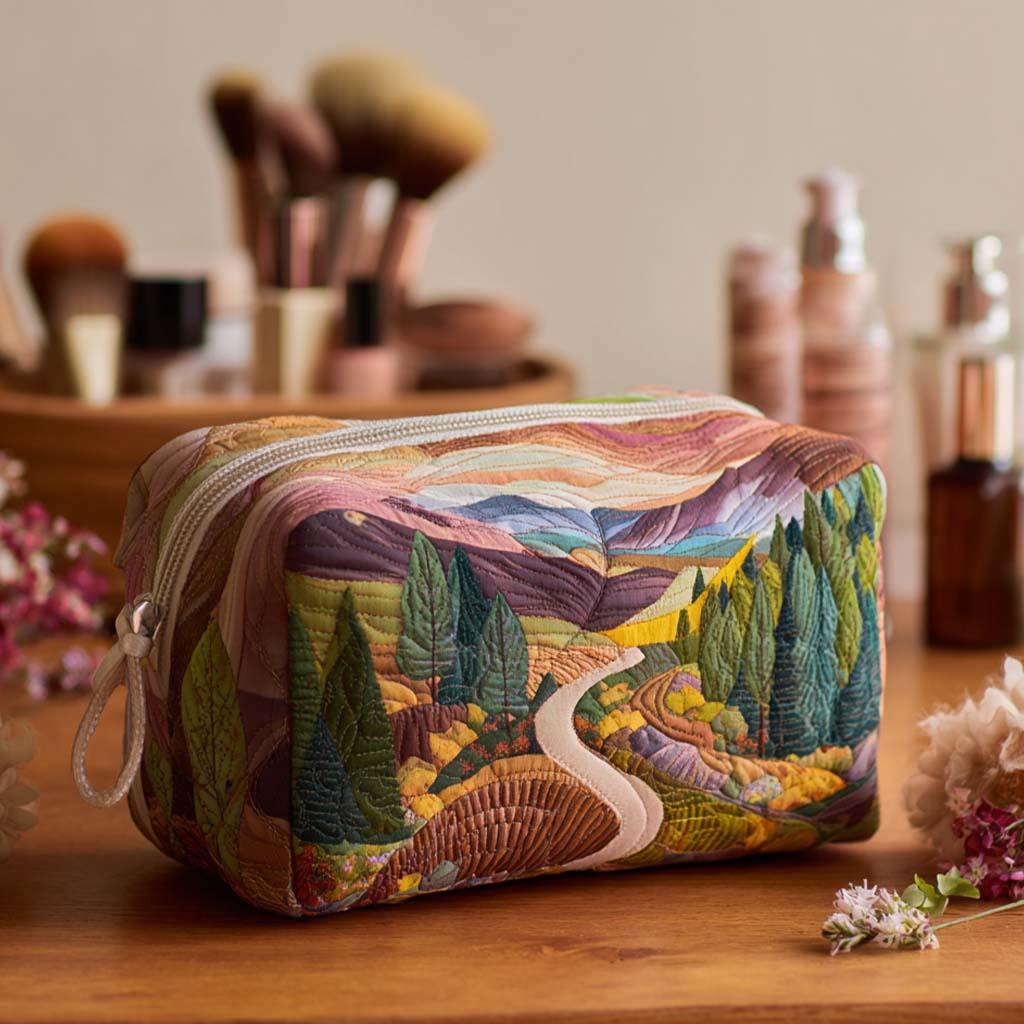 Vredige Vallei Gequilt Make-up Tas