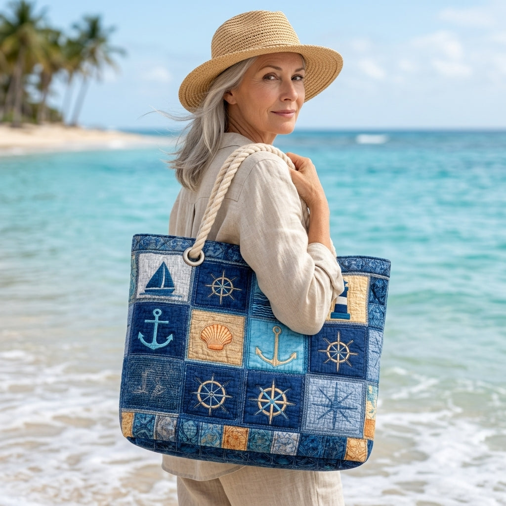 Strandtas - Nautisch Blauw